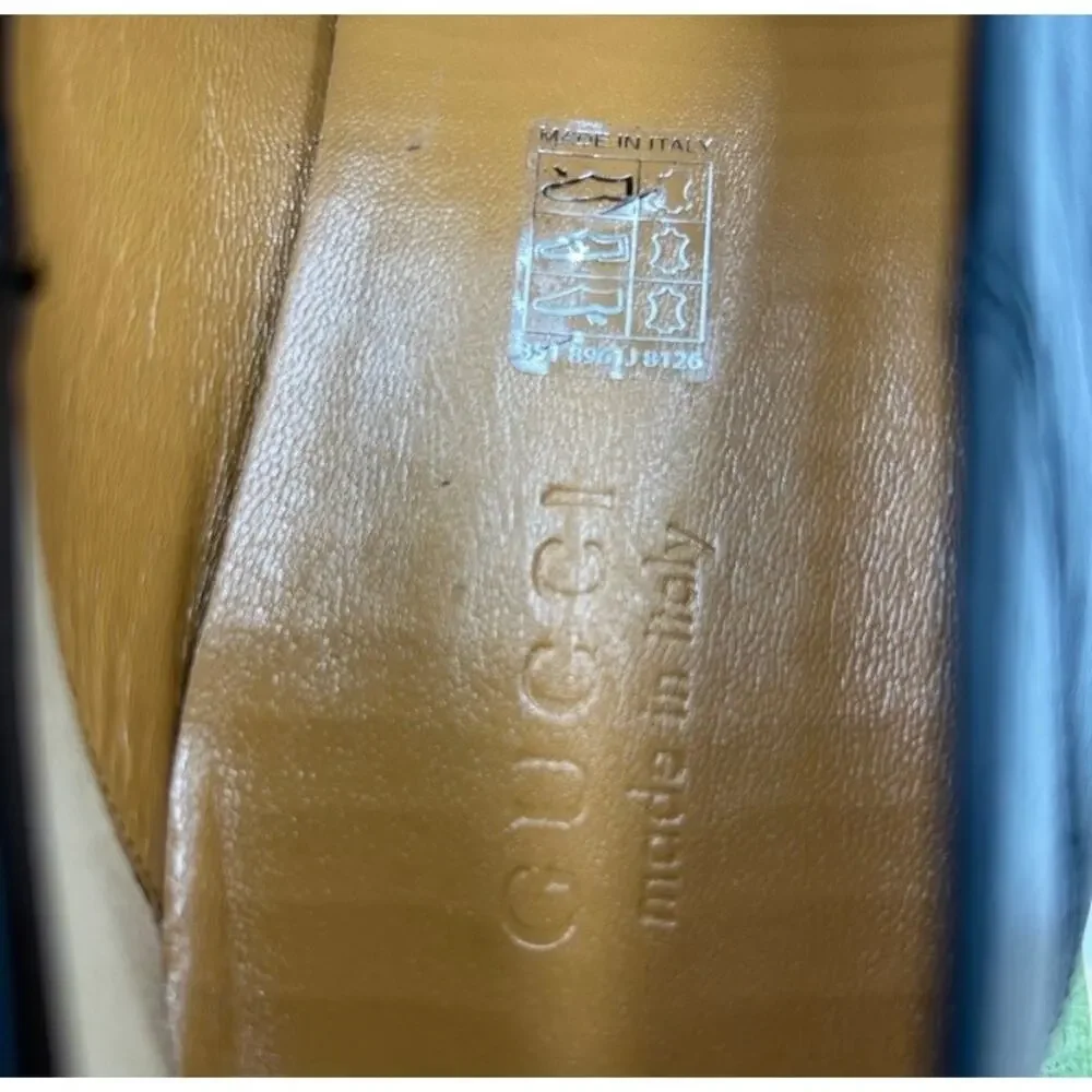 Men's Gucci JORDAAN horse bit loafers size 13 made in Italy
